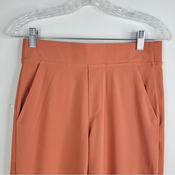 ATHLETA Brooklyn Ankle Pants Sun Baked Clay Orange Color Pockets Size 2 - Picture 5 of 14